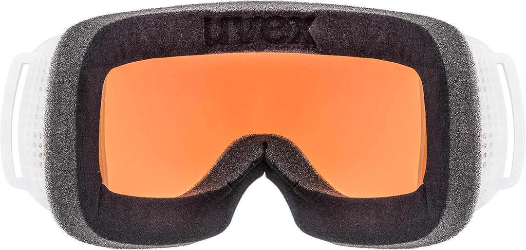 Uvex Unisex Downhill 2000 S Cv Skibrille (1er Pack) Einheitsgrösse white/rose-orange, Einheitsgrösse