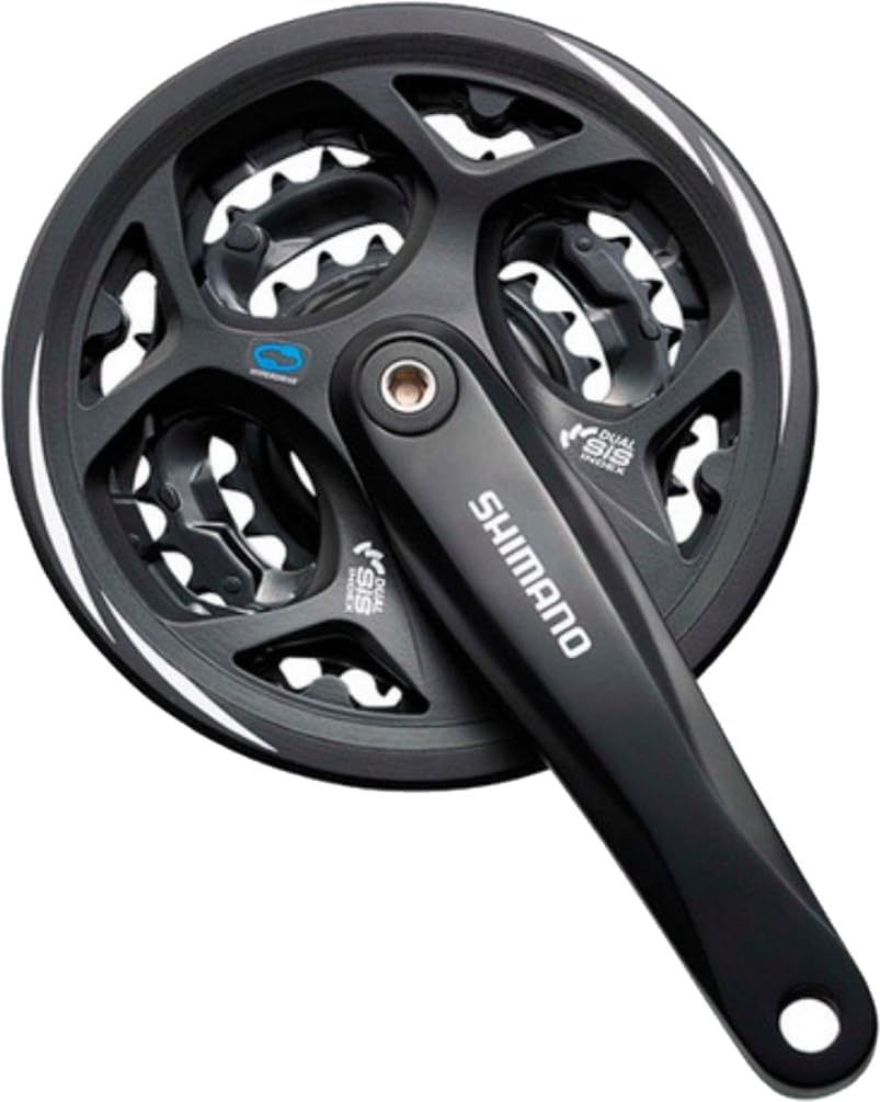 SHIMANO Altus FC-M311 3x7/8 Crankset Schwarz 175mm, 42/32/22T, Schwarz 175mm, 42/32/22T