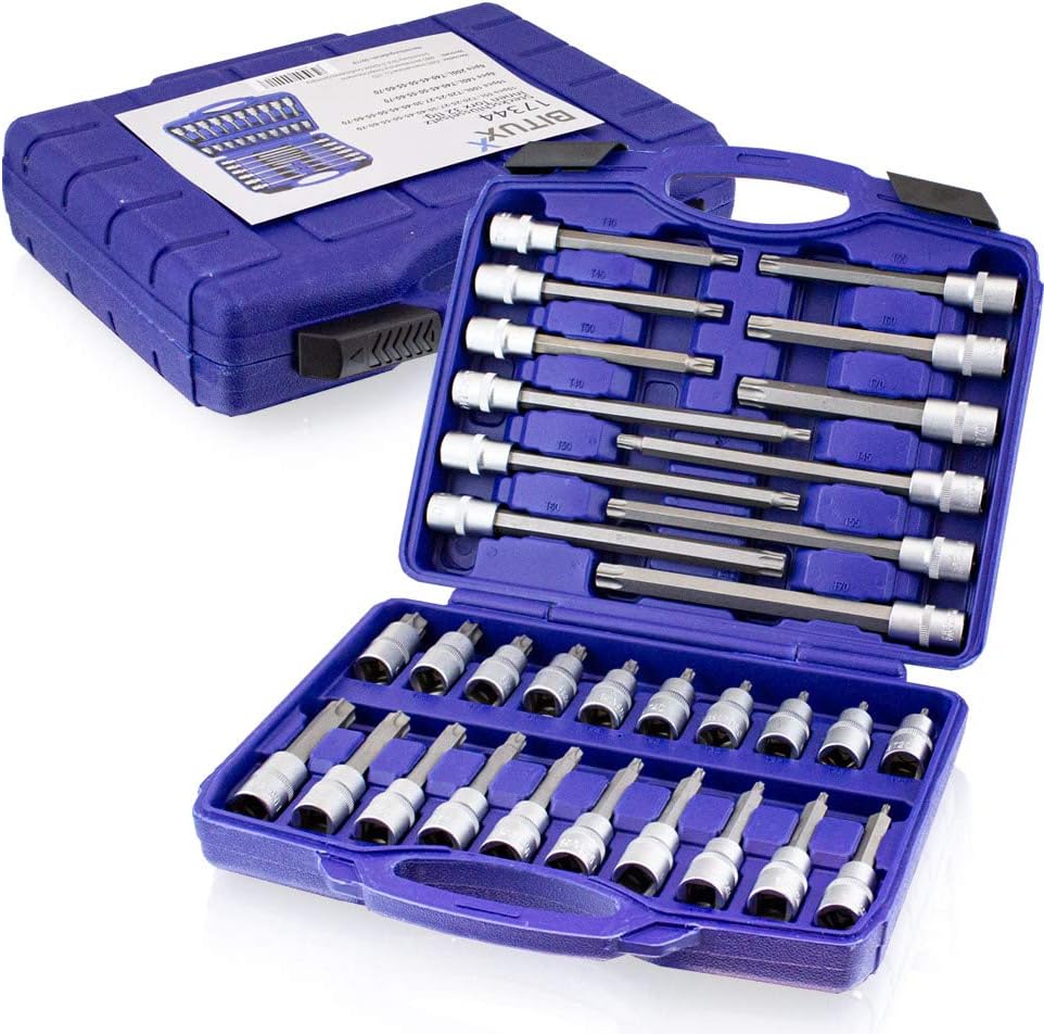BITUXX 32 tlg Innen Torx Steckschlüssel Werkzeug Set Stecknuss Nuss Satz