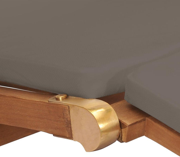 vidaXL Teak Massiv Liegestuhl mit Auflage Klappbar Sonnenliege Gartenliege Deckchair Gartenmöbel Hol
