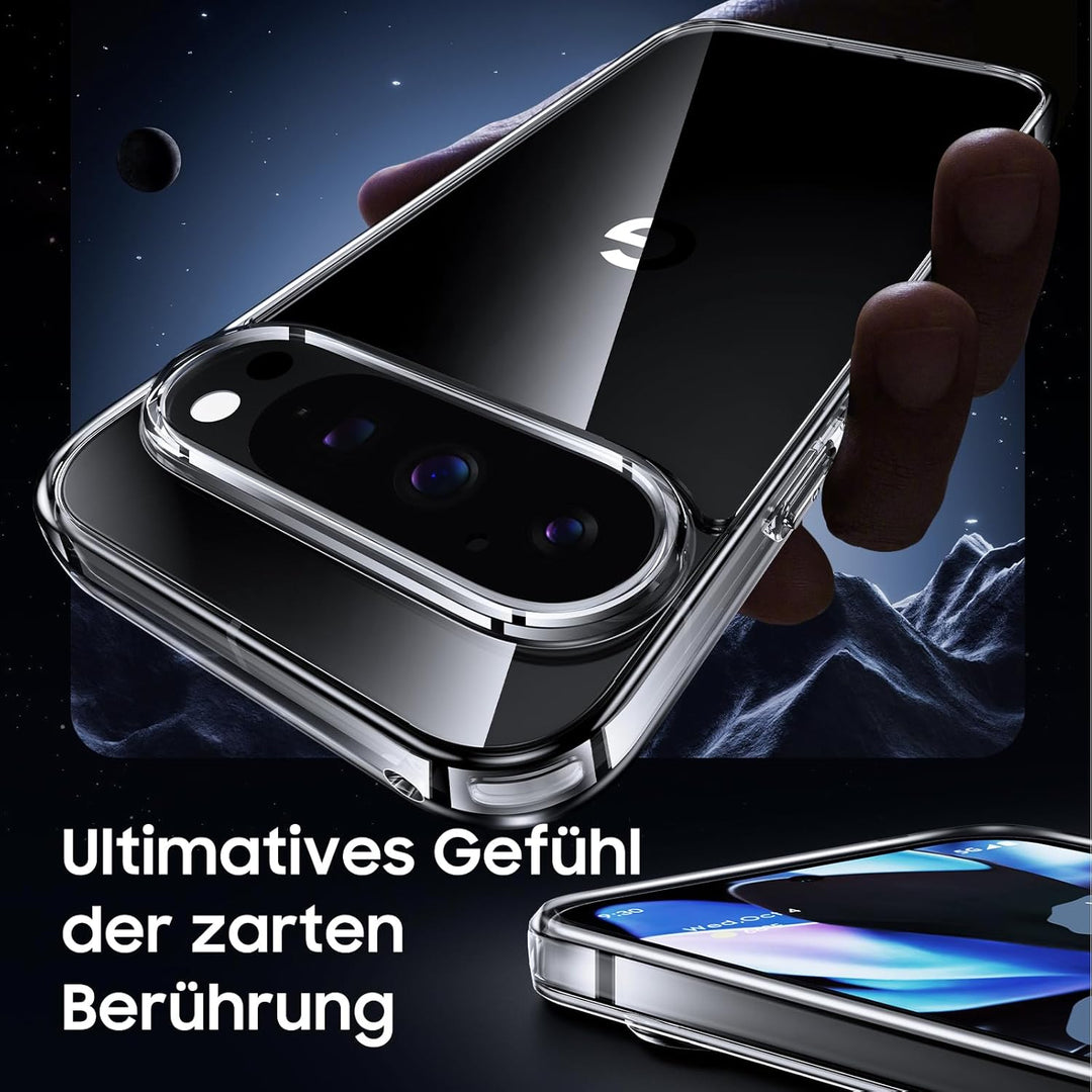 UniqueMe für Google Pixel 9 Pro Hülle,5-in-1-Set Handyhülle für Google Pixel 9 Pro Case Rundumschutz
