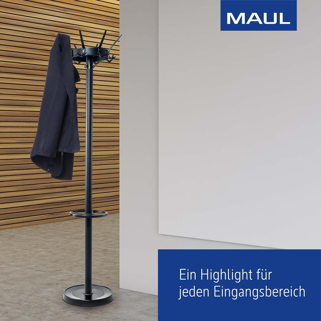 Maul Garderobenständer MAULcaligo | hochwertige und stabile Standgarderobe für den Eingangsbereich o
