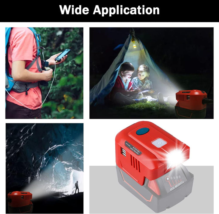 URUN für Milwaukee Wechselrichter, 150W Spannungswandler Modifizierte Sinus Wechselrichter für Milwa