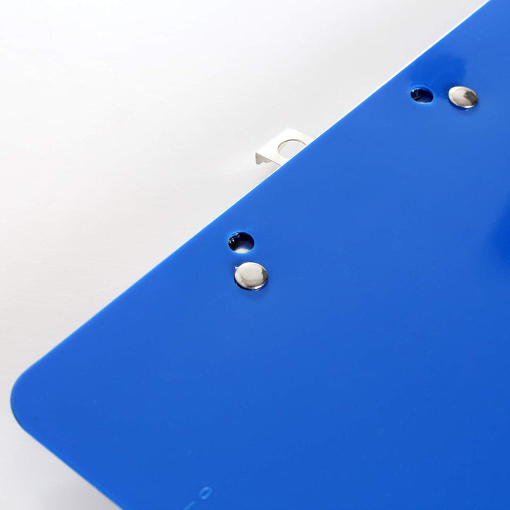 6er Klemmbrett A4 mit gummierter Metalklemme, Schreibbrett DIN A4 mit Aufhängeose, Pad Halter Clipbo