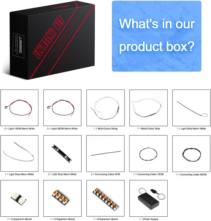 LocoLee Licht Kompatibel mit Lego Santa's Visit, Led Beleuchtungs Compatible with Lego 10293 Santa's