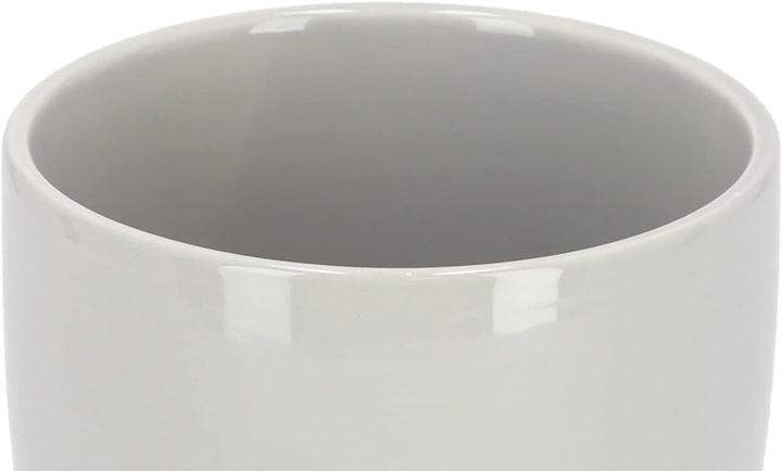 KOTARBAU® Keramik Blumentopf Übertopf für Blumen Pflanzen ⌀ 20 cm mit Tropfschale Grau ⌀ 20 mm Grau,