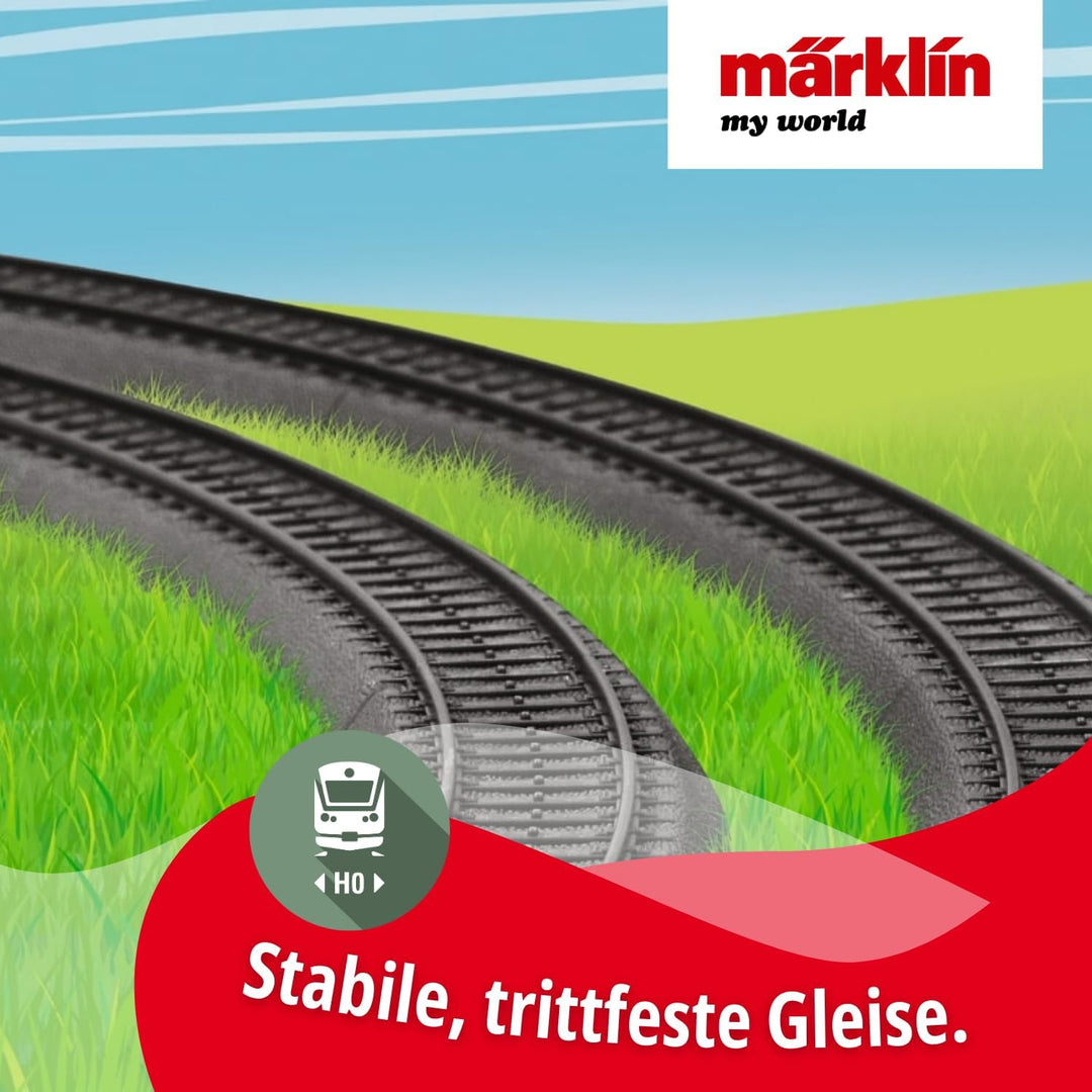 Märklin My World Spielzeugeisenbahn Startpackung Baustelle 29346 - Elektrischer Zug 48 cm mit Fernst