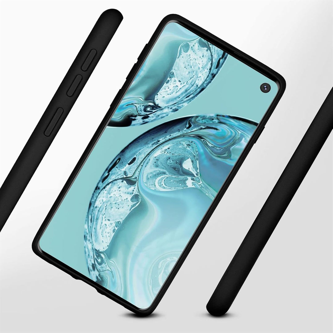 ONEFLOW Soft Case für Samsung Galaxy S10 Hülle aus Silikon mit Kameraschutz, Silikonhülle mit erhöht