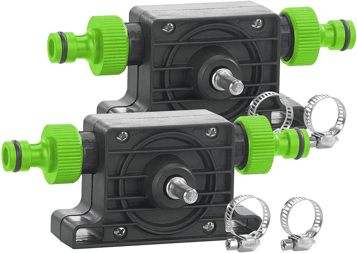 Royal Gardineer Wasserpumpe: 2er-Set Pumpenaufsätze für Bohrmaschinen zum Um- und Auspumpen (Wasserp