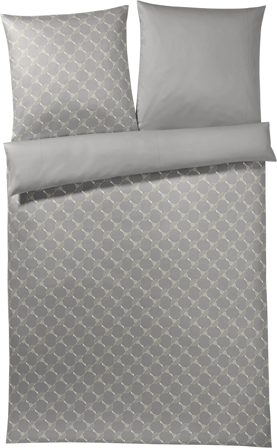 Joop, Mako-Satin-Bettwäsche, Kornblumen-Muster mit nuancierten Farben 200x220 sand, 200x220 Sand