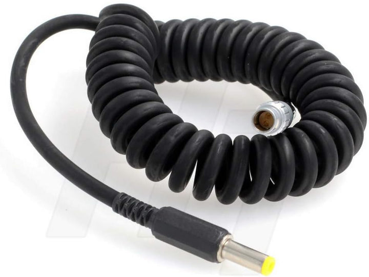 HangTon DC Stecker 5.5x2.1mm Barrel 2 Pin gewickeltes Stromkabel für Teradek Bond Bolt, Atomos Monit