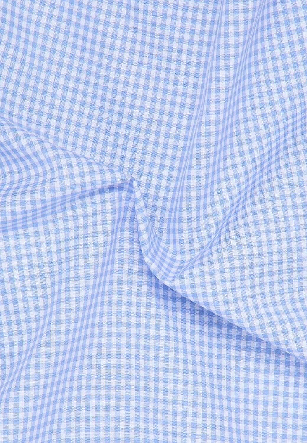 ETERNA Herren Popeline Hemd Comfort FIT 40 Kragen / 67 Ärmel Hellblau, 40 Kragen / 67 Ärmel Hellblau