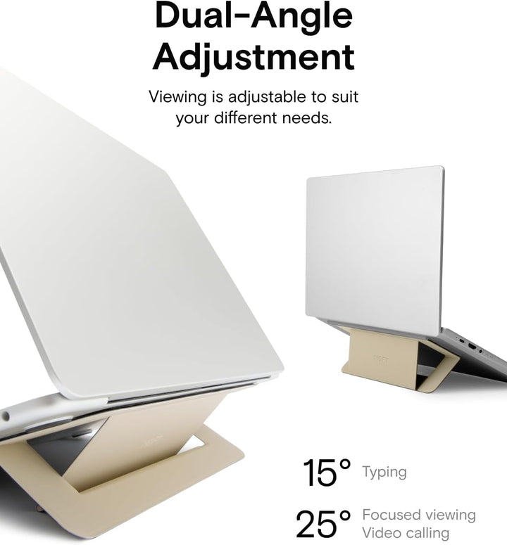 MOFT Invisible Airflow Laptopständer, mit Offenem Design für Wärmeableitung, Einstellbare Doppelwink