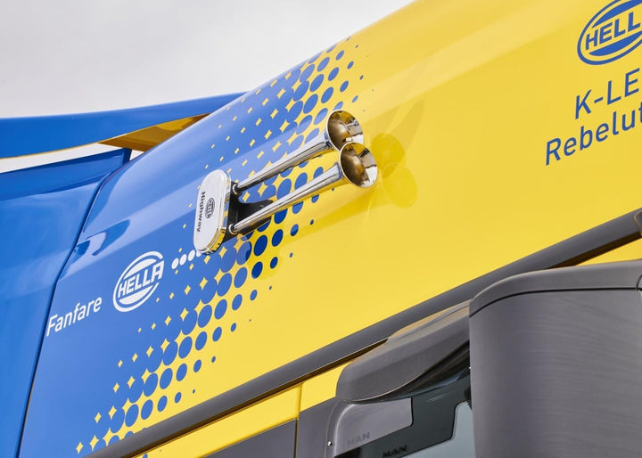 HELLA Fanfare CA34 - 24V - 115dB(A) - Frequenzbereich von: 300Hz - Frequenzbereich bis: 350Hz - Tief