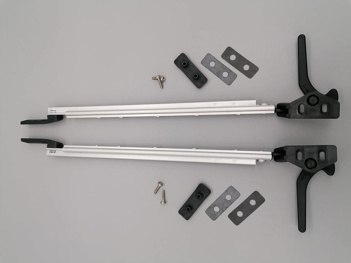 CR-MOESANCO® Kompass-Set rechts + Links für Wohnwagen 23 cm, Arm für Wohnmobil-Fensterrückhaltestütz