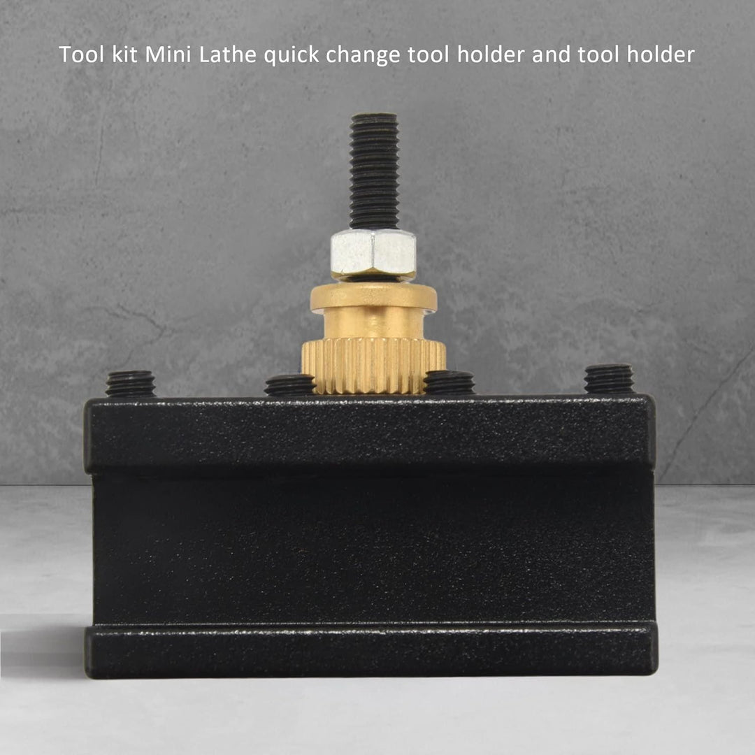 Tsudoku 6PCS Werkzeugpaket Mini-Drehmaschine Schnellwechsel-Werkzeughalter und Halter Multifid-Werkz