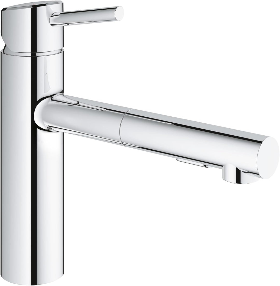 GROHE Concetto - Spültischbatterie (mittelhoher Auslauf, Schwenkbereich 100°, herausziehbare Brause)
