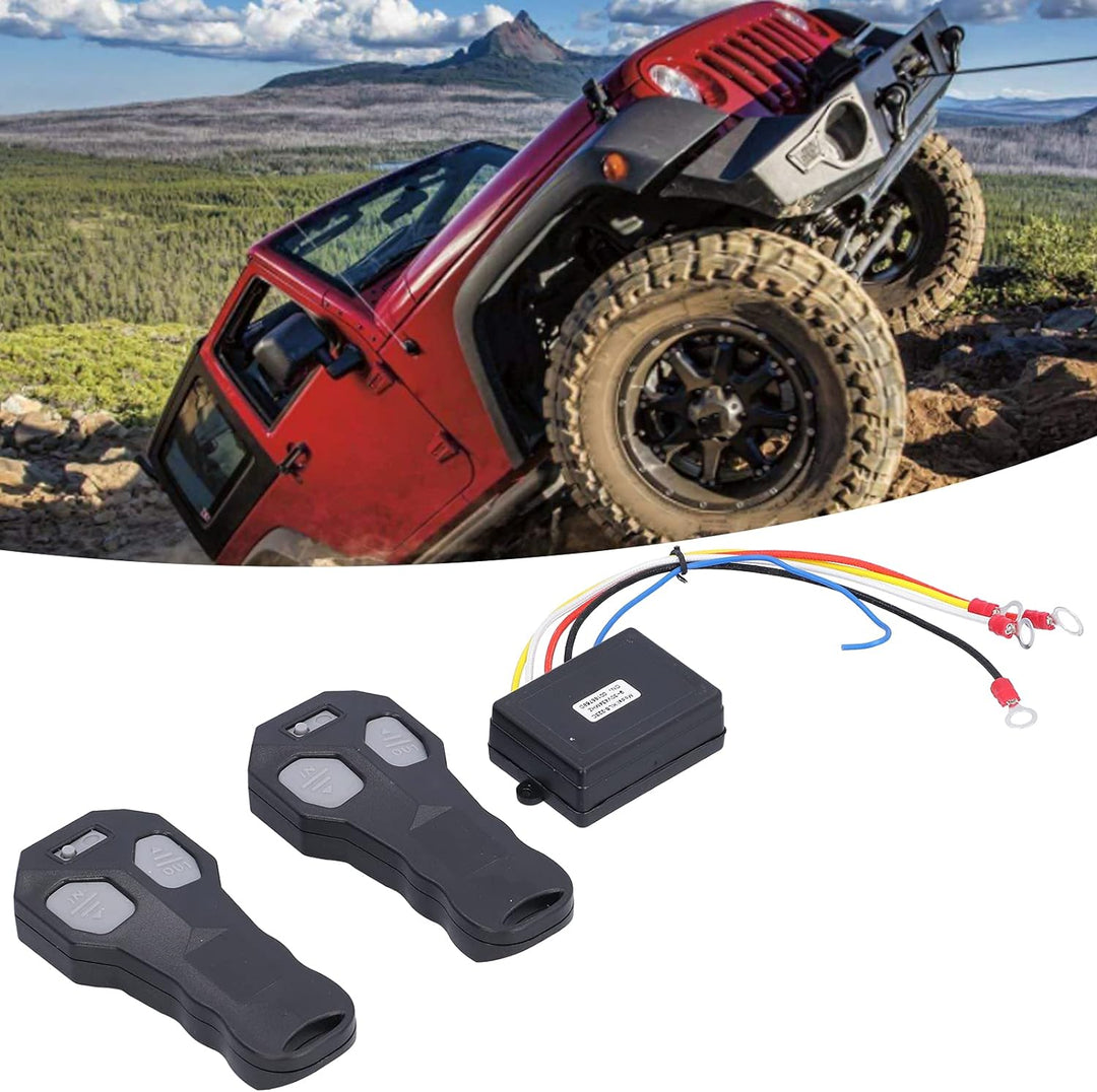 2 Stück Drahtlose Winden-Fernbedienung, Drahtloses Winden-Fernbedienungs-Controller-Kit 12 V Elektri