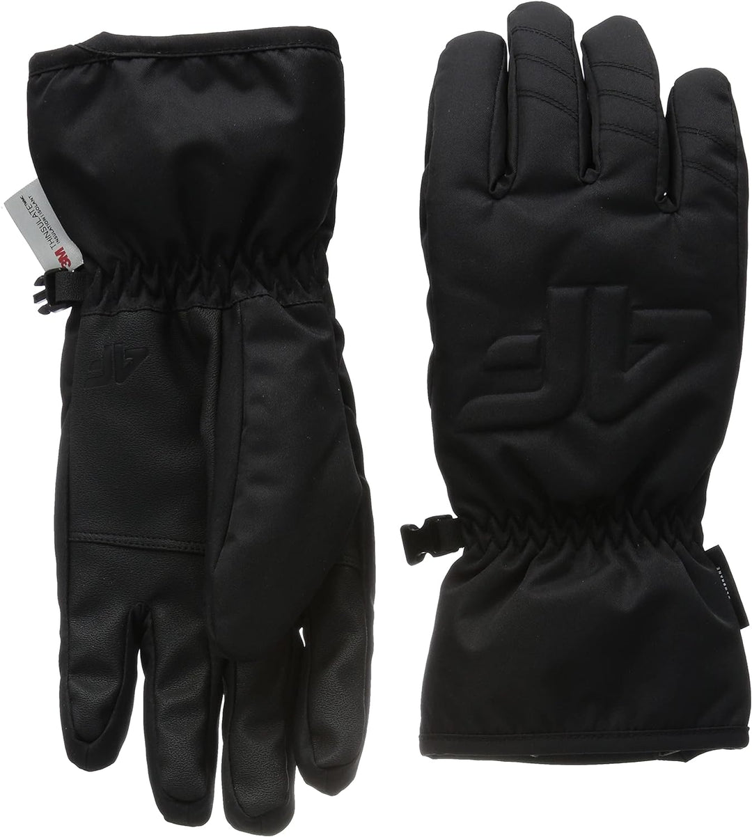 4F Damen SKI Gloves RED001 Jeans, DEEP Black, M