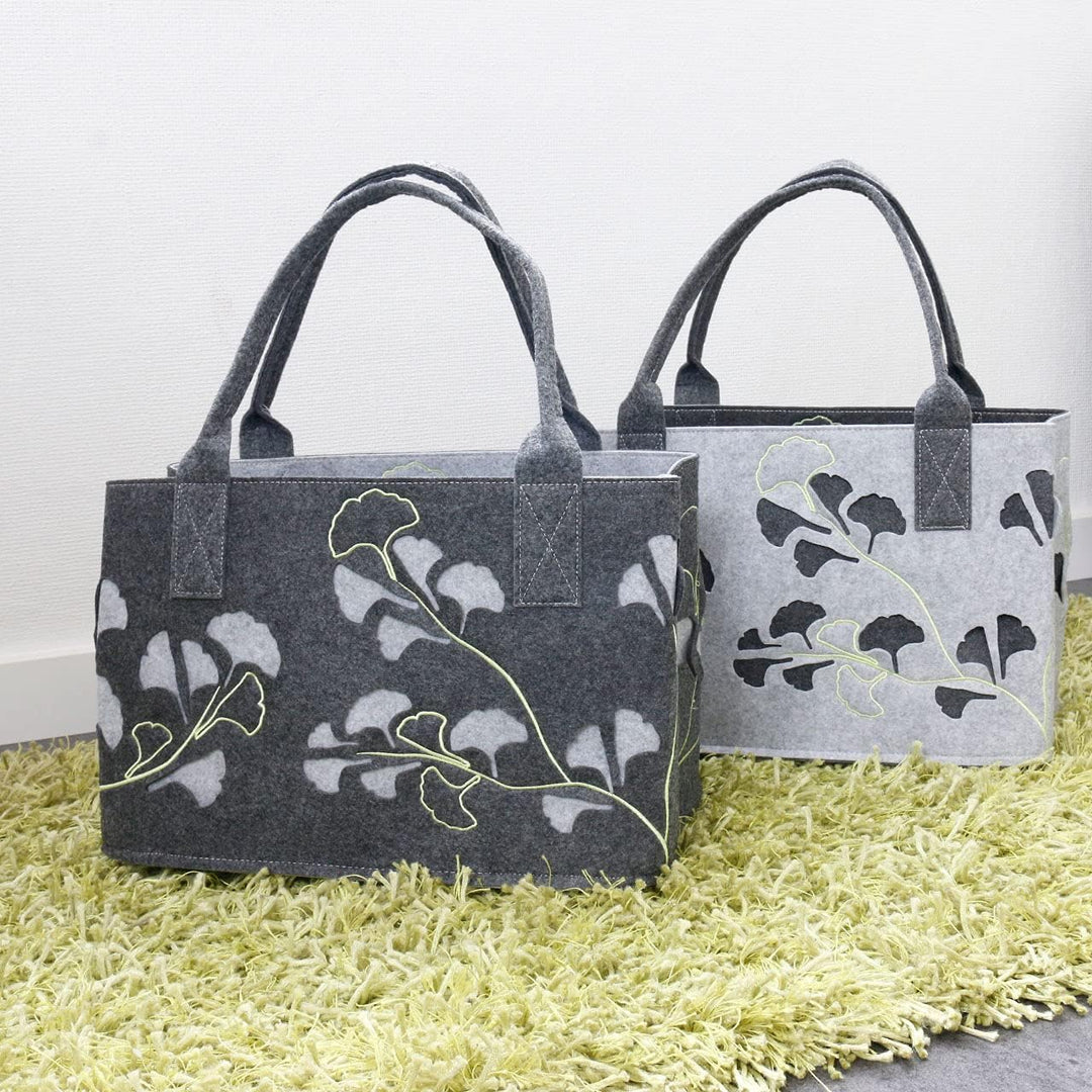 GILDE Filztasche Lotus Laser, 40 cm, Einkaufstasche/Holztasche/Strandtasche - reissfest & trägt viel