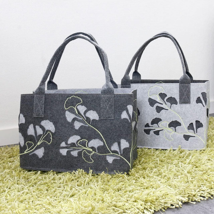 GILDE Filztasche Lotus Laser, 40 cm, Einkaufstasche/Holztasche/Strandtasche - reissfest & trägt viel