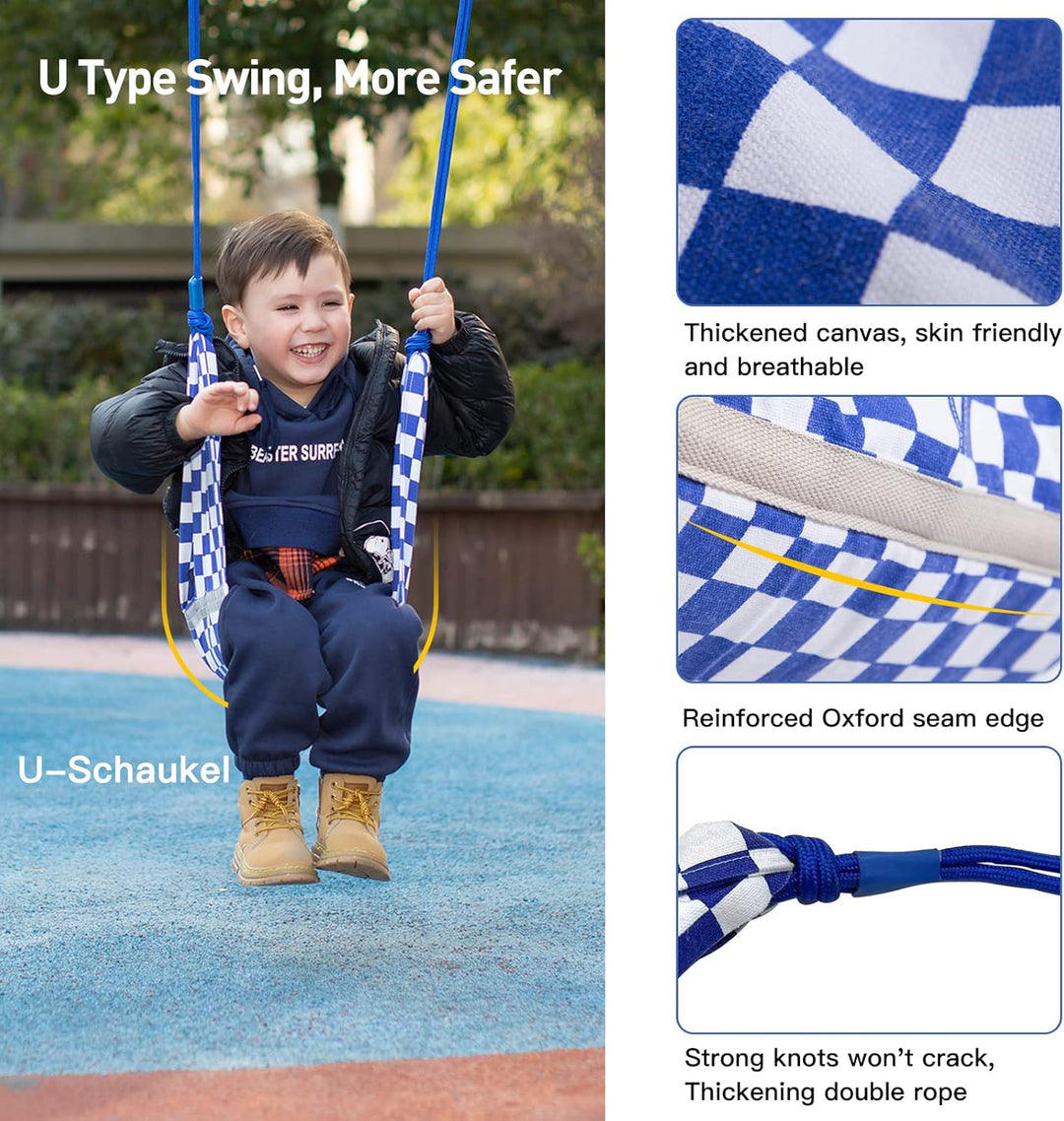 Kinderschaukel Outdoor Indoor, Schaukel Garten Schaukelsitz Schaukelbrett Brettschaukel für Kinder z