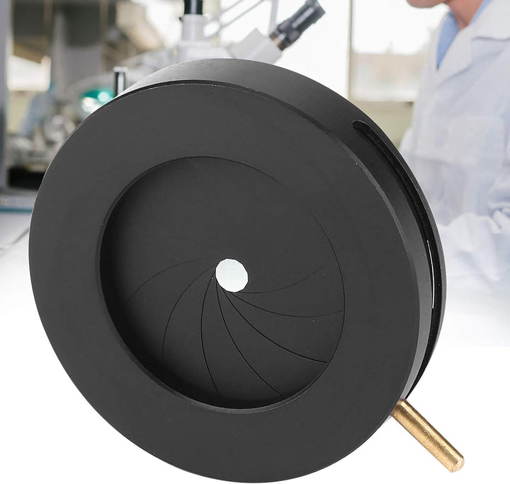 Einstellbare Irisblendenblende Mikroskop-Irisadapter Aperture Einstellbare Linse Optische Blende für