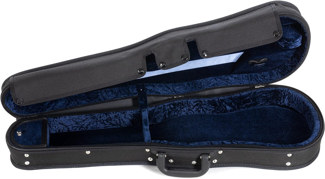 GEWA Violaformetui Liuteria Concerto, Thermokern, wasserabweisend, schwarz, innen Velour blau, Gröss