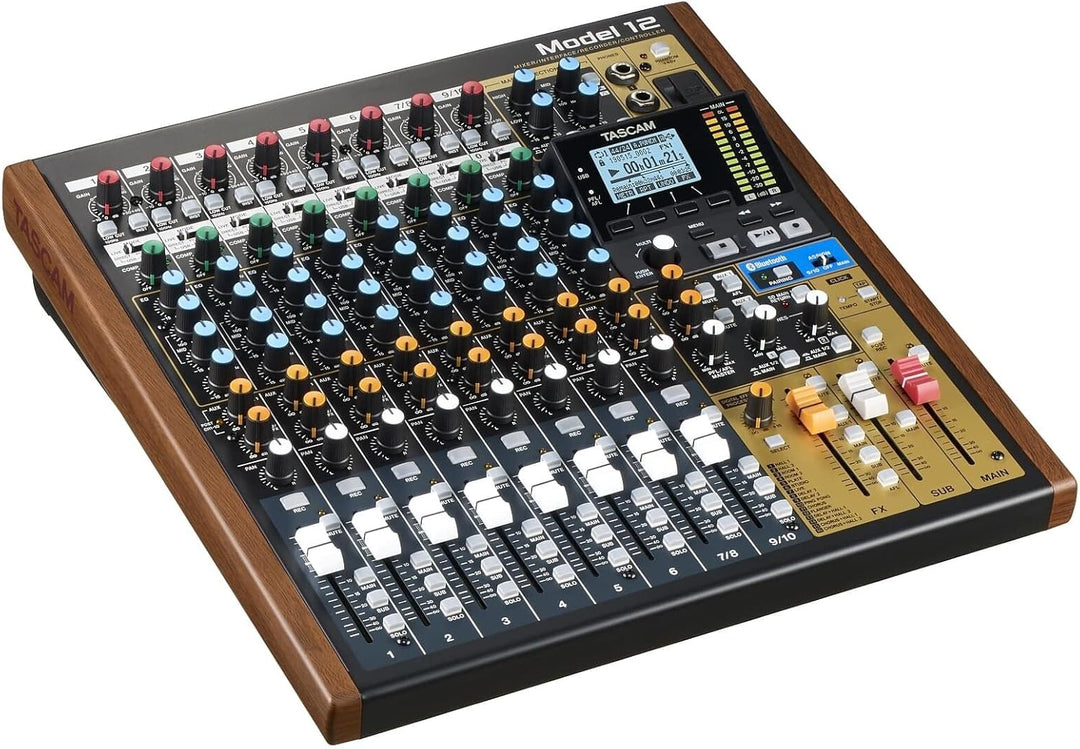 Tascam Model 12 - Mischer | Interface |  Recorder | Controller - 10-Kanal-Digital-Mischpult mit eing