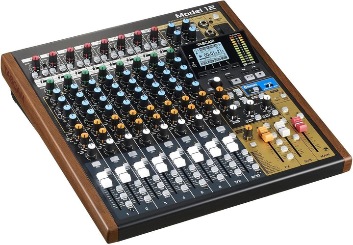 Tascam Model 12 - Mischer | Interface |  Recorder | Controller - 10-Kanal-Digital-Mischpult mit eing