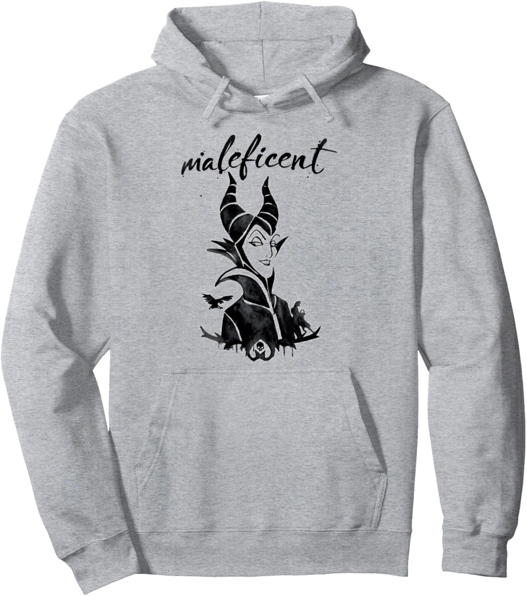 Disney Sleeping Beauty Maleficent Painted Portrait Pullover Hoodie