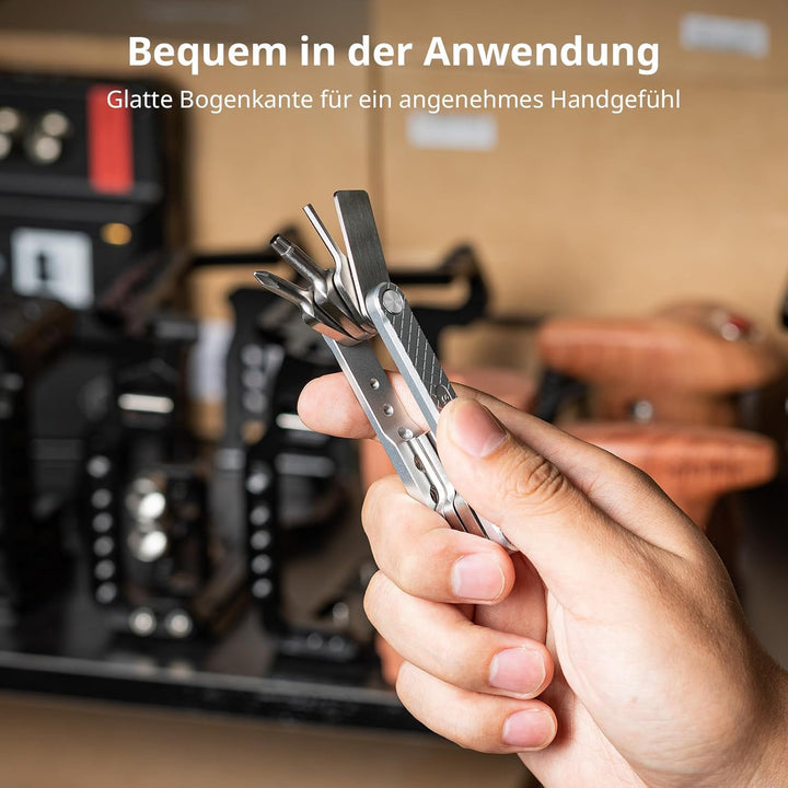 SMALLRIG Kamera Multitool Werkzeug mit Schraubendreher und Schraubenschlüssel, Folding Screwdriver T