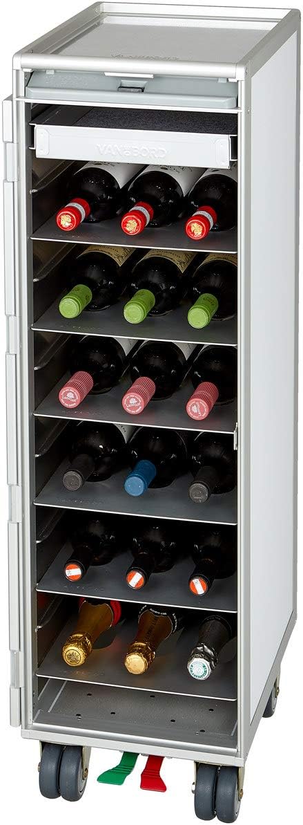 VanDeBord Ausstattungspaket Wein & Genuss, Zubehör für Airline Trolleys, Weinregal, Weinschrank, Wei