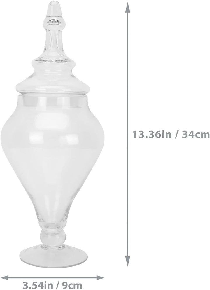 TOPBATHY 1stk Süssigkeitenglas Büffet Vorratsdose Süssigkeiten-Buffet-gläser Glasterrarium Mit Decke