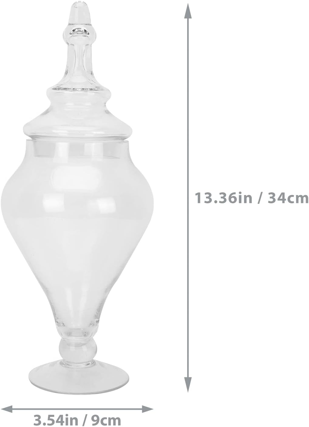 TOPBATHY 1stk Süssigkeitenglas Büffet Vorratsdose Süssigkeiten-Buffet-gläser Glasterrarium Mit Decke