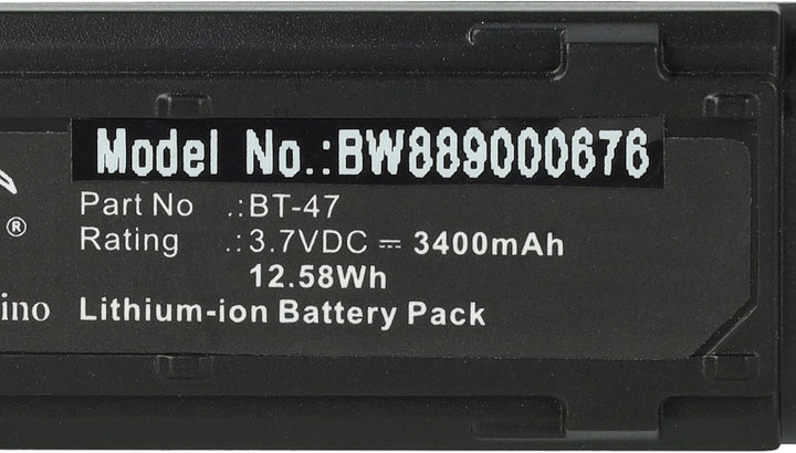 vhbw Akku Ersatz für Datalogic BT-47, RBP-GM45, TW18050652, 128004721 für Barcodescanner POS (3400mA