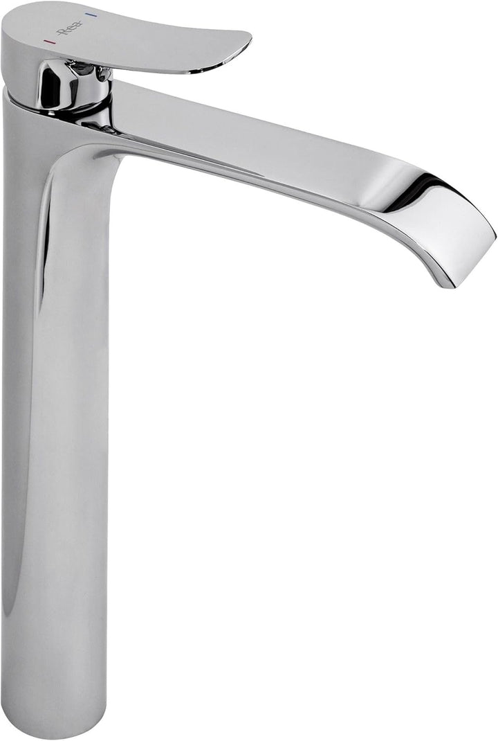 Rea Waschbecken-Wasserhahn, Dart, Chrom, hohes Messing, Badezimmer-Mischbatterie, Einhebelmischer, h