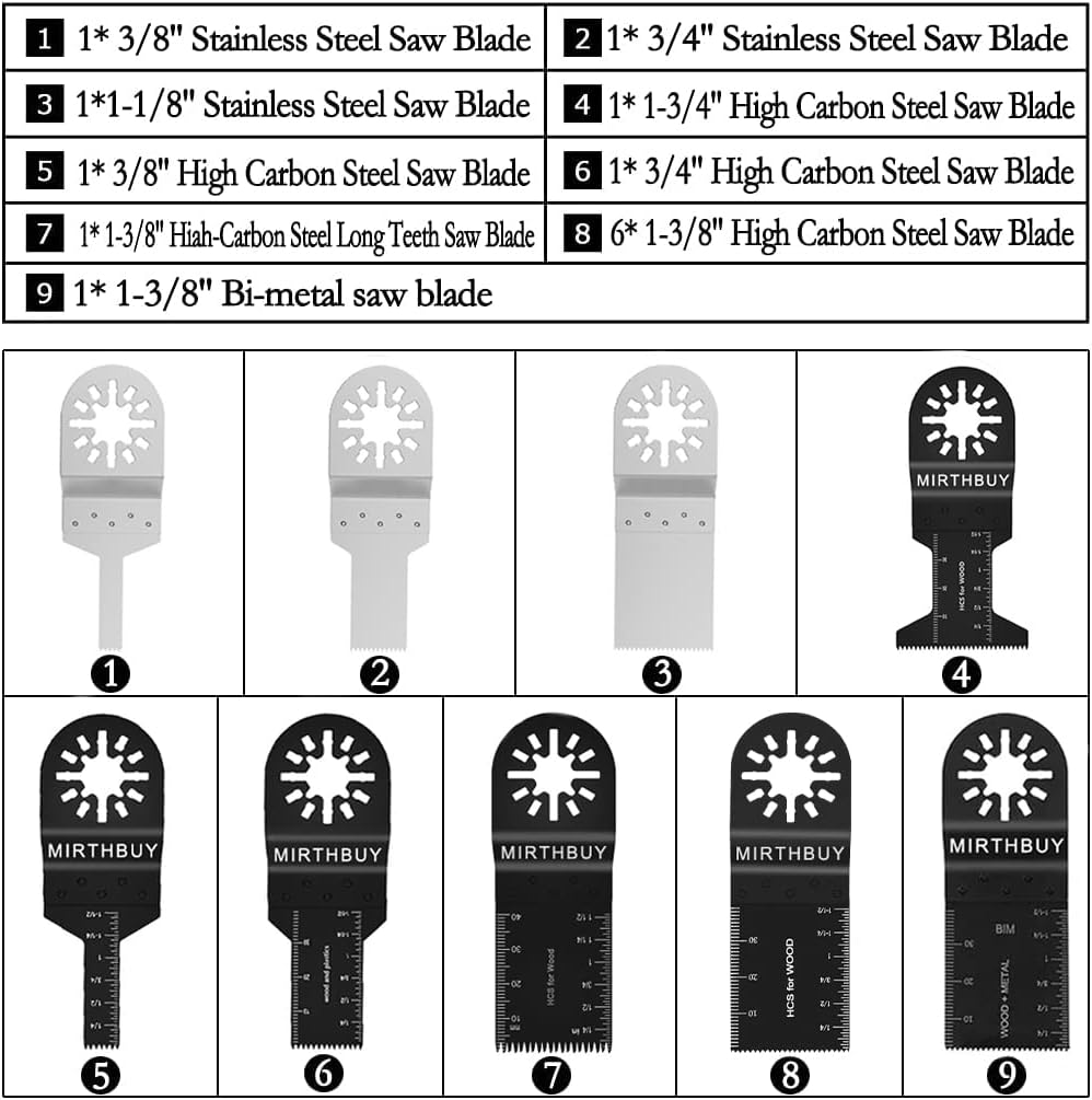 100 stk Sägeblatt Oszillierendes Zubehör Set Multifunktionswerkzeug Zubehör Set für Fein Multimaster