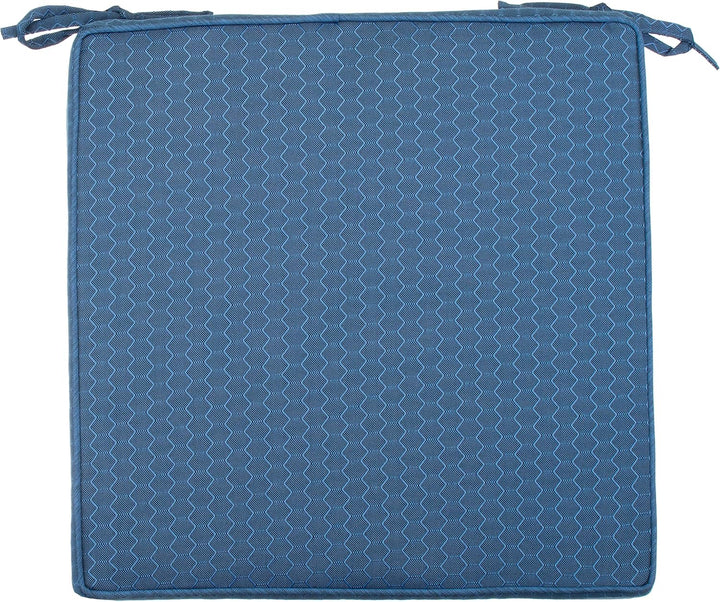 Brandsseller Outdoor Garten Sitzkissen Auflagen Kissen mit Paspel - Waben-Optik - Schmutz- und Wasse