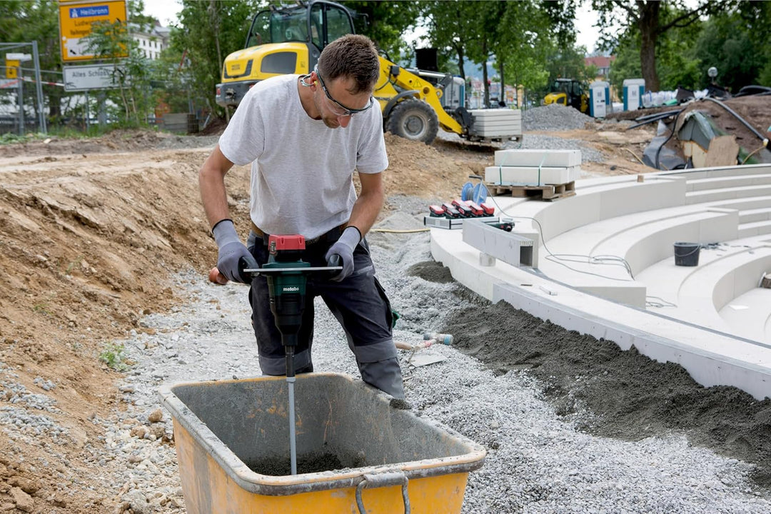 Metabo Akku-Rührwerk RW 18 LTX 120 – 601163850 – 18 V – Für kraftvolles Mischen auf der Baustelle –
