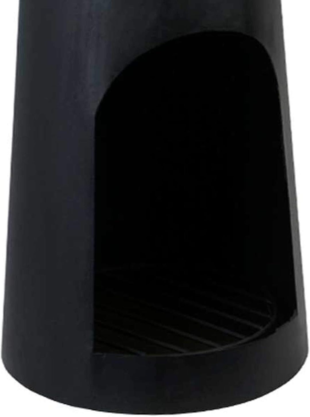 UNUS Gartenkamin Leuchtturm aus Metall als Feuerschale für den Garten schwarz 131 cm