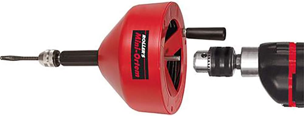 Rohrreinigungsspirale / Rohrreinigungsgerät Mini-Ortem | für Hand- und Elektroantrieb, ideal für eng