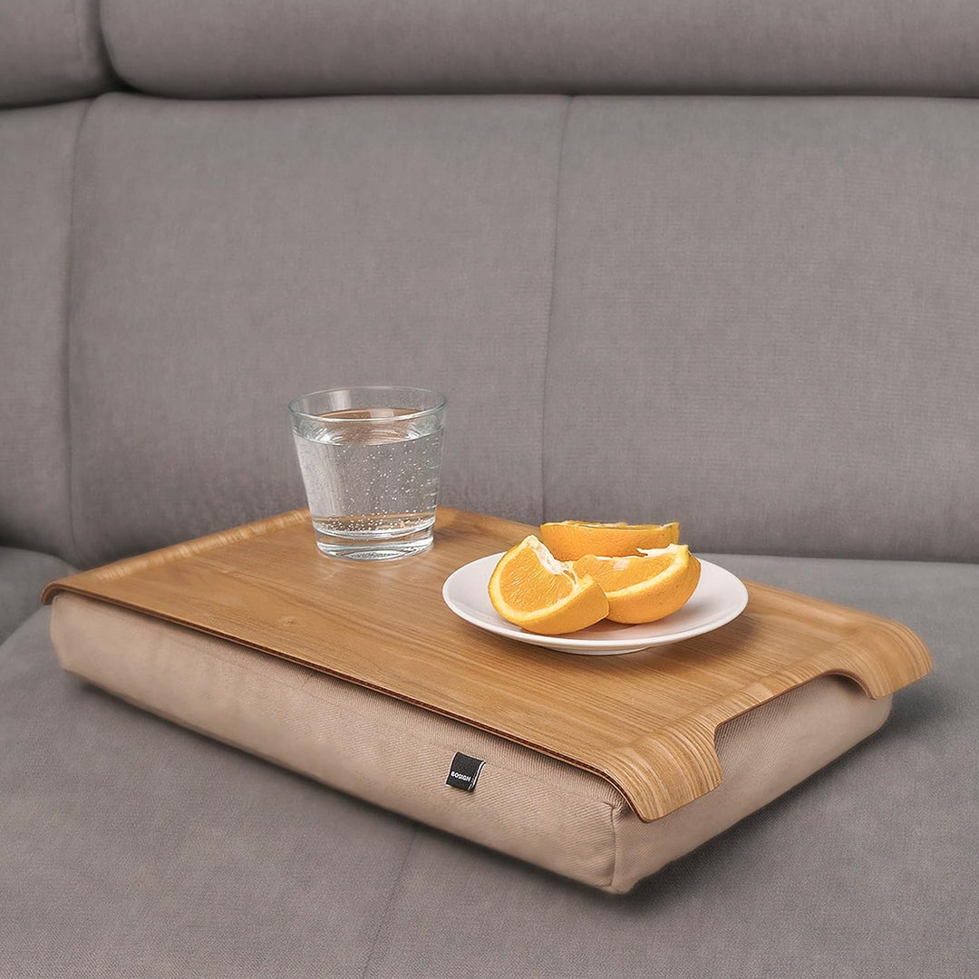 Bosign. Knietablett Laptray mit Sitzsack-Kissen für Laptop, Frühstück. Abnehmbarer und waschbarer Ki