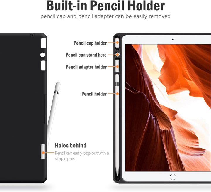 Antbox Hülle für iPad Air 3 2019 10.5 Zoll/iPad Pro 10.5 2017 mit Apple Pencil Halter Auto Schlaf/Wa
