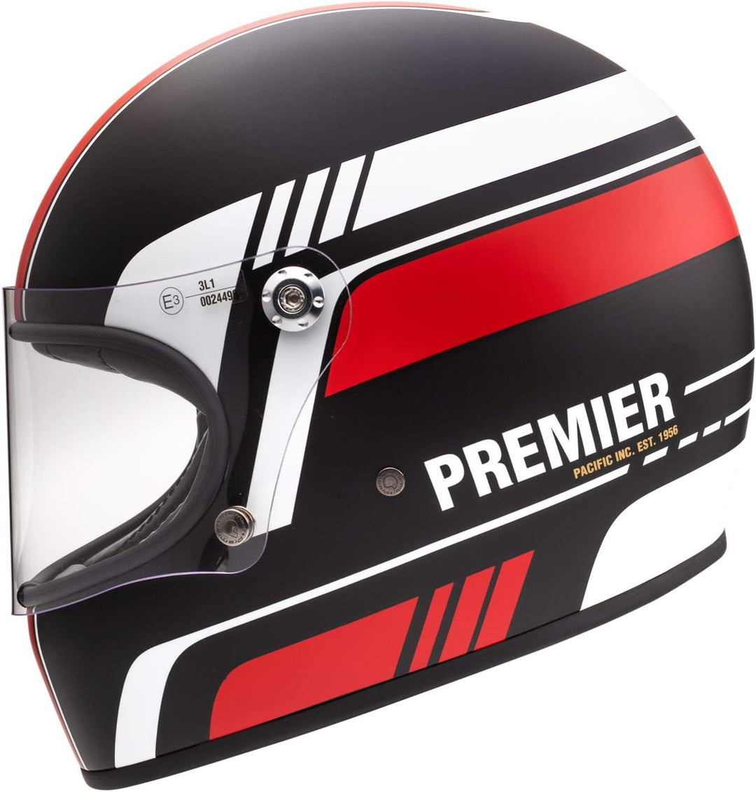 Premier HELM TROPHY BL 92 BM,SCHWARZ/ROT/WEISS,XS