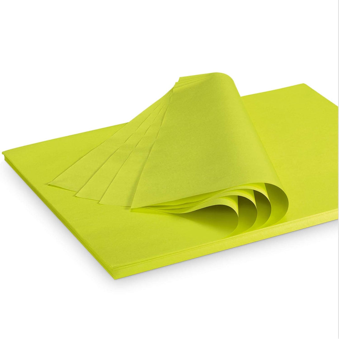 Seidenpapier Packseide farbig Limette Grün 35 g/qm 375x500 mm VE 2 Kg