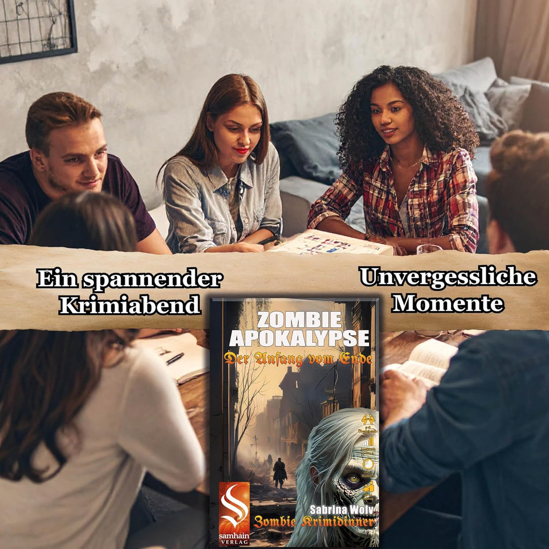 Samhain Verlag ZOMBIEDINNER - Zombieapokalypse - Der Anfang vom Ende ab 16 Jahren für 5-8 Personen -