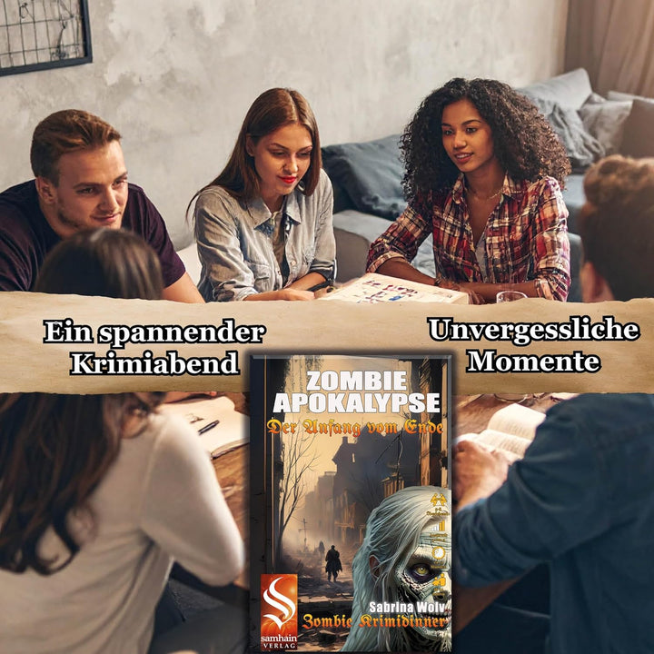 Samhain Verlag ZOMBIEDINNER - Zombieapokalypse - Der Anfang vom Ende ab 16 Jahren für 5-8 Personen -
