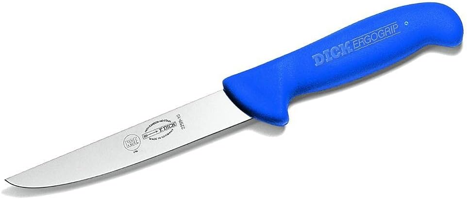 F. Dick Ausbeinmesser Steif/Metzgermesser ErgoGrip (Klinge Messer 13 cm, Messerstahl rostfrei, 56 HR