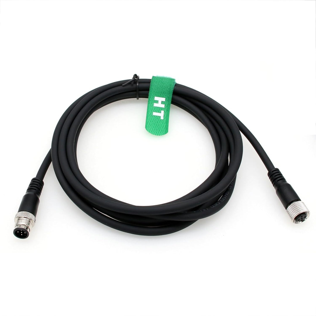 HangTon M12 A Code 5 Pin Stecker auf 5 Pin Buchse Luftfahrtaktor Sensor Signal geschirmtes Kabel für